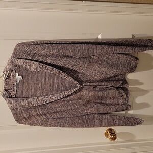 Croft & Barrow Varigated yarn fall weight cardigan sweater